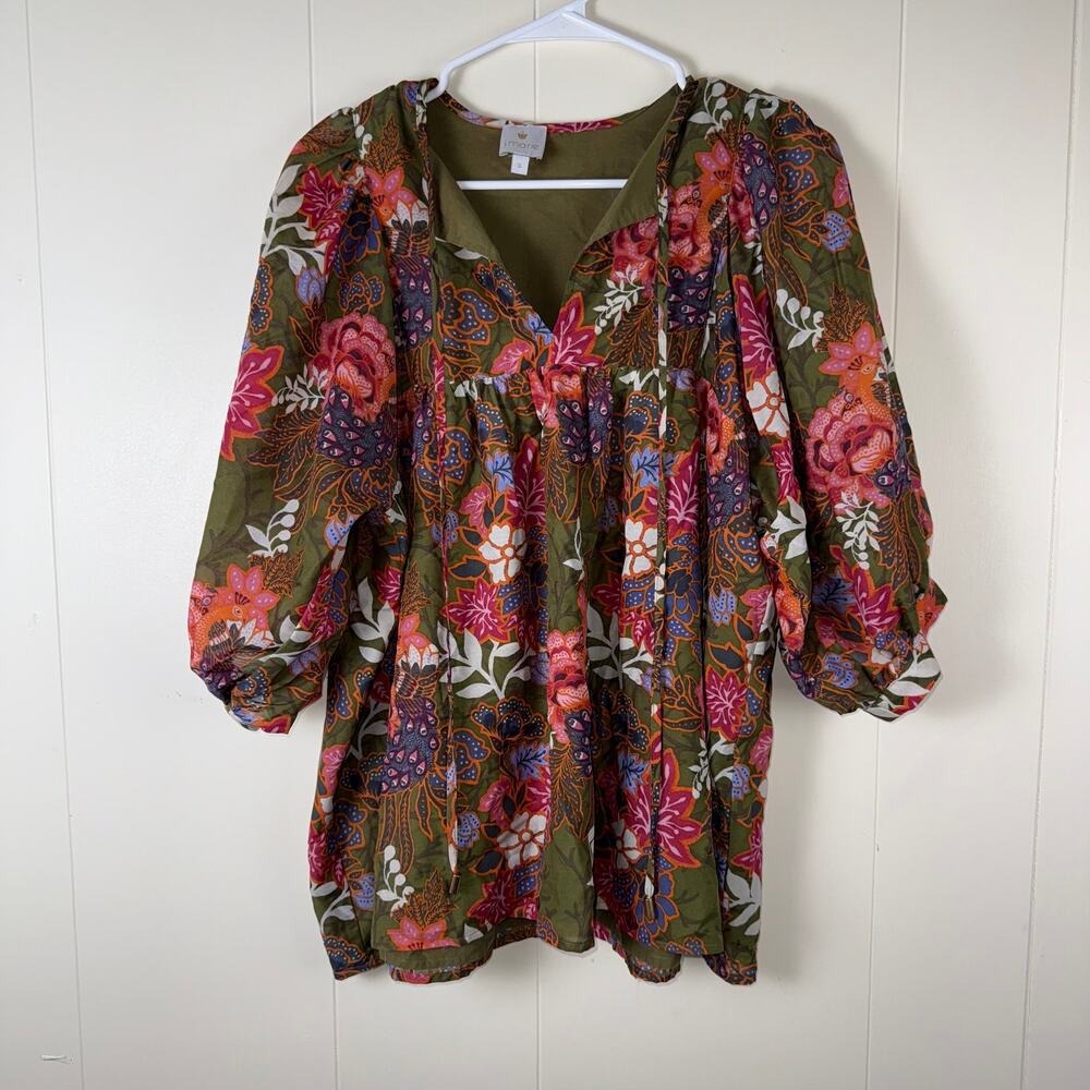 Floral Green Blouse